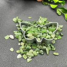 Natural Green Jade Pebbles 5-7mm, Aquarium Substrate Decoration, DIY Crafts, Flower Pot Filler Gifts Birthday Graduation