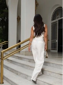 Conjunto Alfaiataria Sensoriale Feminino top e calça