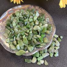 Natural Green Jade Pebbles 5-7mm, Aquarium Substrate Decoration, DIY Crafts, Flower Pot Filler Gifts Birthday Graduation