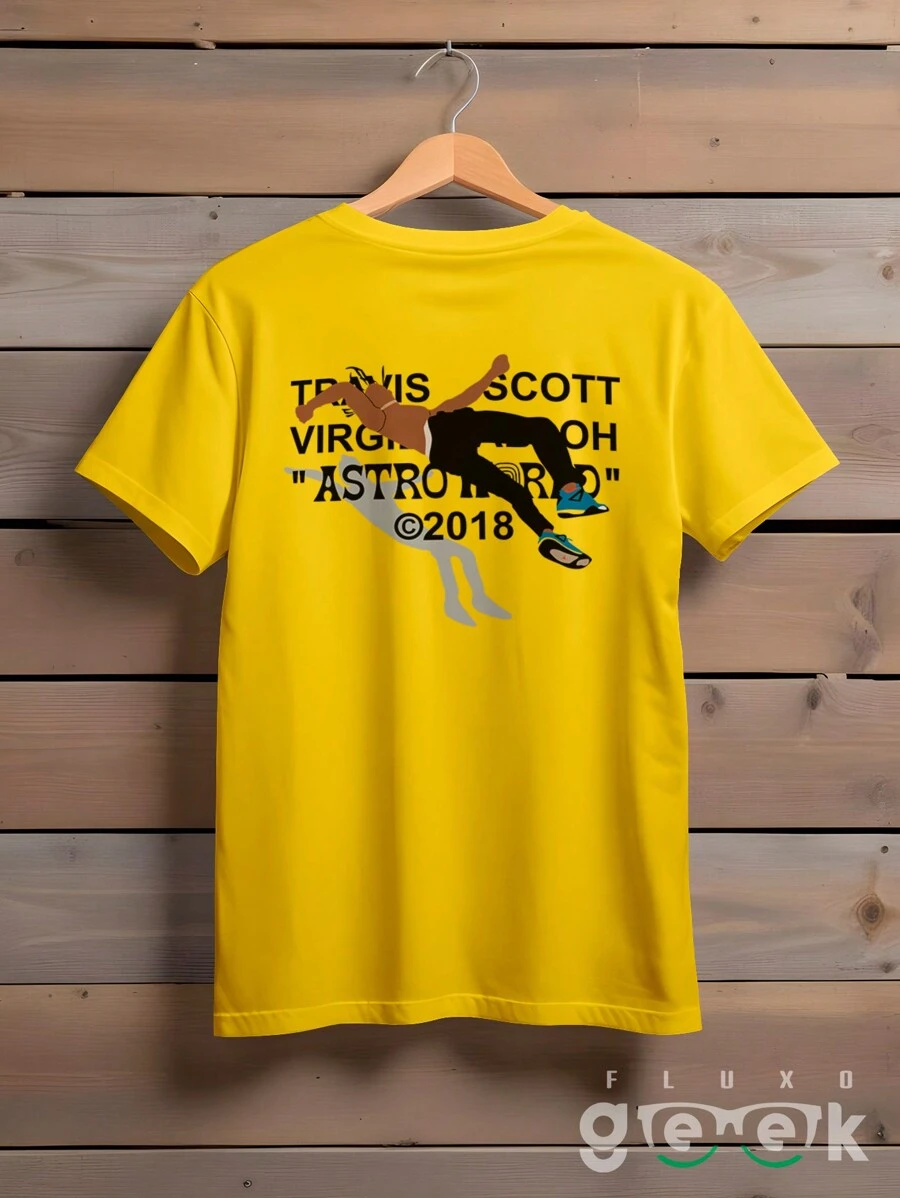 Men T-Shirts - 黃色 - 查看 1