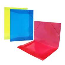 Kit 10 Pastas com Elástico e Aba Grande A4/Ofício Pasta de Documento Pasta Escolar Organização - Verde - Visão 4