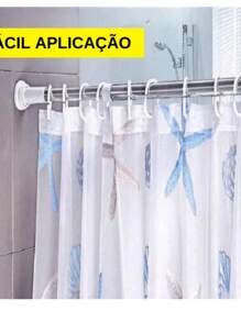 Varao Para Cortina Multiuso Box Varão Bastão Para Banheiro de Extensível Universal Ajustável