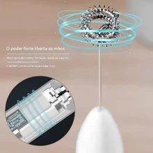 Mixer Elétrico Shakes Batedor de Ovos Elétricos Mini Liquidificador Mini Mixer Portátil