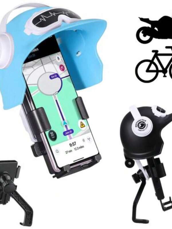 suporte celular GPS Moto bike anti reflexo capacete motoboy