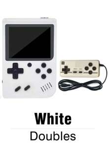 1pc Handheld Game Console With 400 Nostalgic Classic Retro Games Portable Mini Russian Old-Fashioned Handheld Gaming Console Supports Double-Player Game Handles Support TV Connection Rechargeable Holiday Gift For Husband And Boyfriend