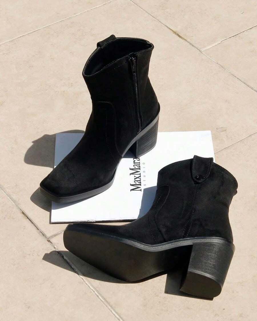 Botines para mujer color negro - Negro - Ver 1