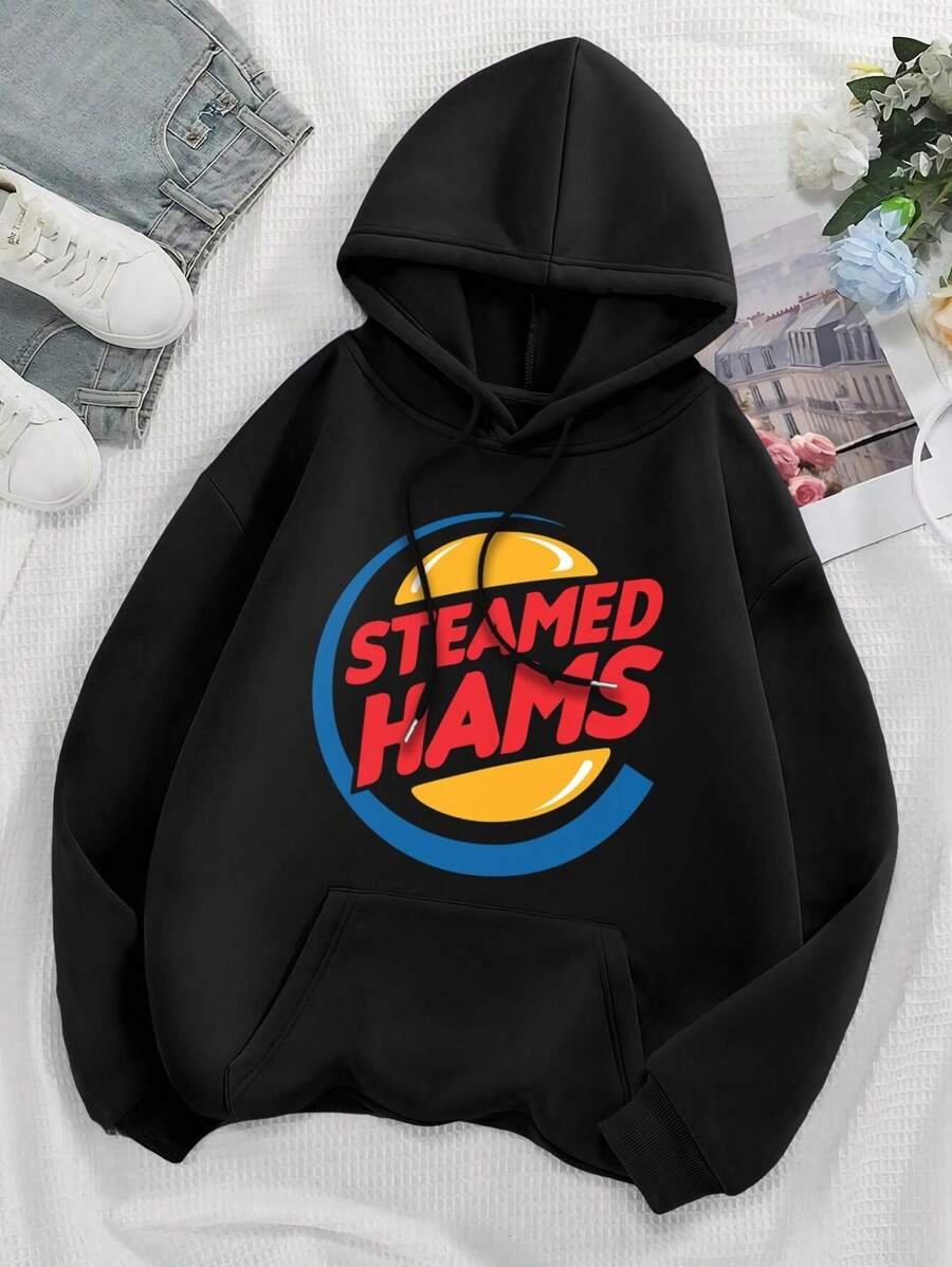 Steamed Hams A Simpsons Classic Big Size Women Hoodie Hoodie (Bart Homer Winnipeg) - Black - View 1