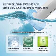 Cepillo de inodoro desechable con 18 recambios, sistema de limpieza de inodoro desechable con cepillo, soporte de almacenamiento y 18 cabezales de recambio para la limpieza del baño, decoración de otoño