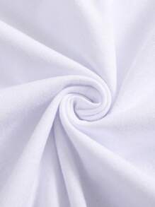 Men's 100% Cotton Casual Hard Rock T-Shirt - Coffee Summer Casual Print, Short Sleeve, Loose Fit, Crew Neck, Machine Washable - White - View 4