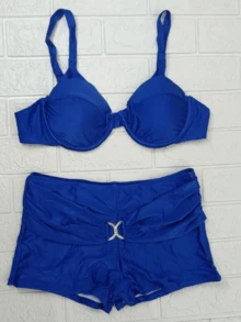 biquini shortinho - Azul - Visão 3