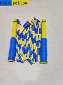 1pc Adjustable Bamboo Segment Jump Rope, Colorful Skipping Rope For Beginners, Fitness Exercise Speed Jumping Rope With Signature Space