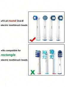 4pcs Plastic Electric Toothbrush Head Cover, Portable Toothbrush Head Box, Reusable Toothbrush Head Protector Cap, Suitable For Travel, Camping, Home Dust Prevention, School Toothbrush Holder, Replacement Cover Cap For Toothbrush Head
