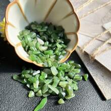 Natural Green Jade Pebbles 5-7mm, Aquarium Substrate Decoration, DIY Crafts, Flower Pot Filler Gifts Birthday Graduation