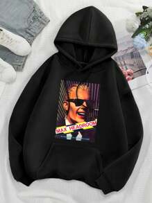 Max Headroom UK Big Size Women Hoodie Women's Hoodies 80s Aesthetic Cyberpunk Edison Carter Vintage 0220