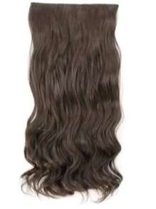 Premium Fiber Wavy Tic Tac Clip-In 70cm Similar To Human Hair - màu nâu - Xem 1