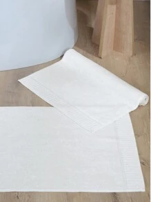 2 pezzi Set di tappetino da bagno e asciugamano per i piedi in 100% cotone turco (50x70)