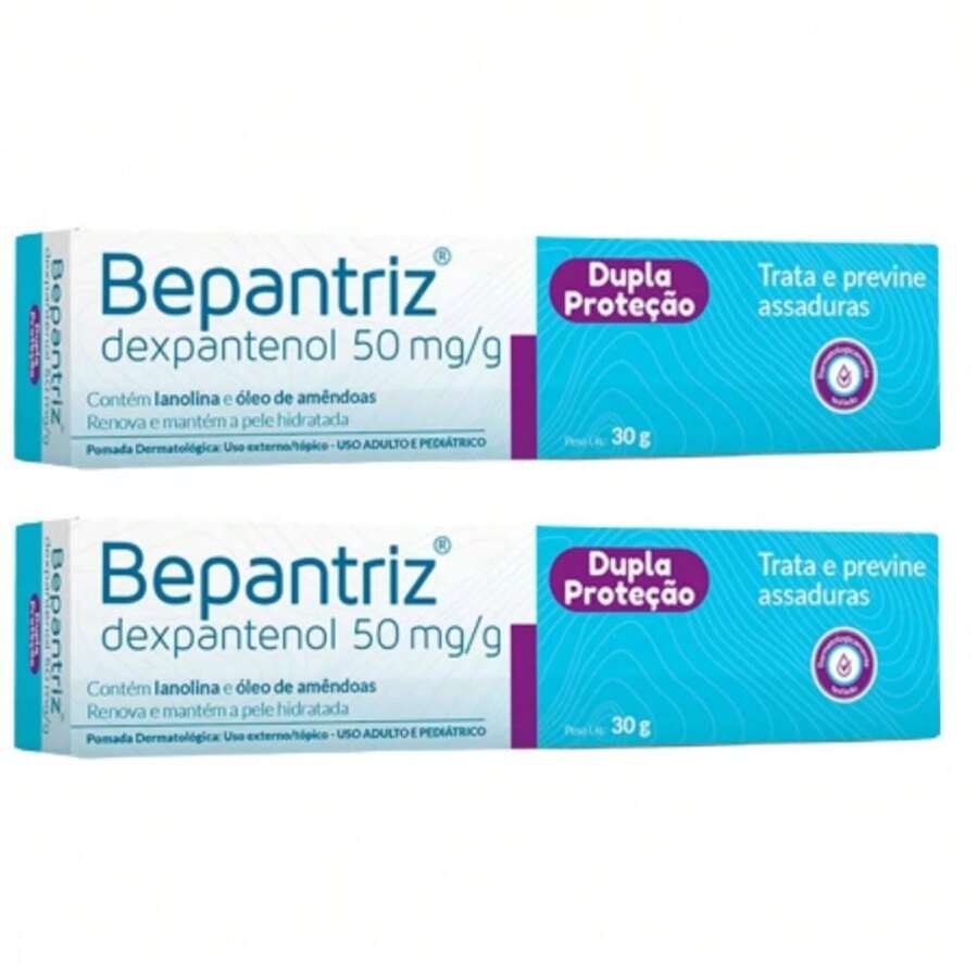 Kit 2 Unidades Bepantriz Pomada Cimed 30g (Mesma Formula Bepantol) - Azul - Visão 1