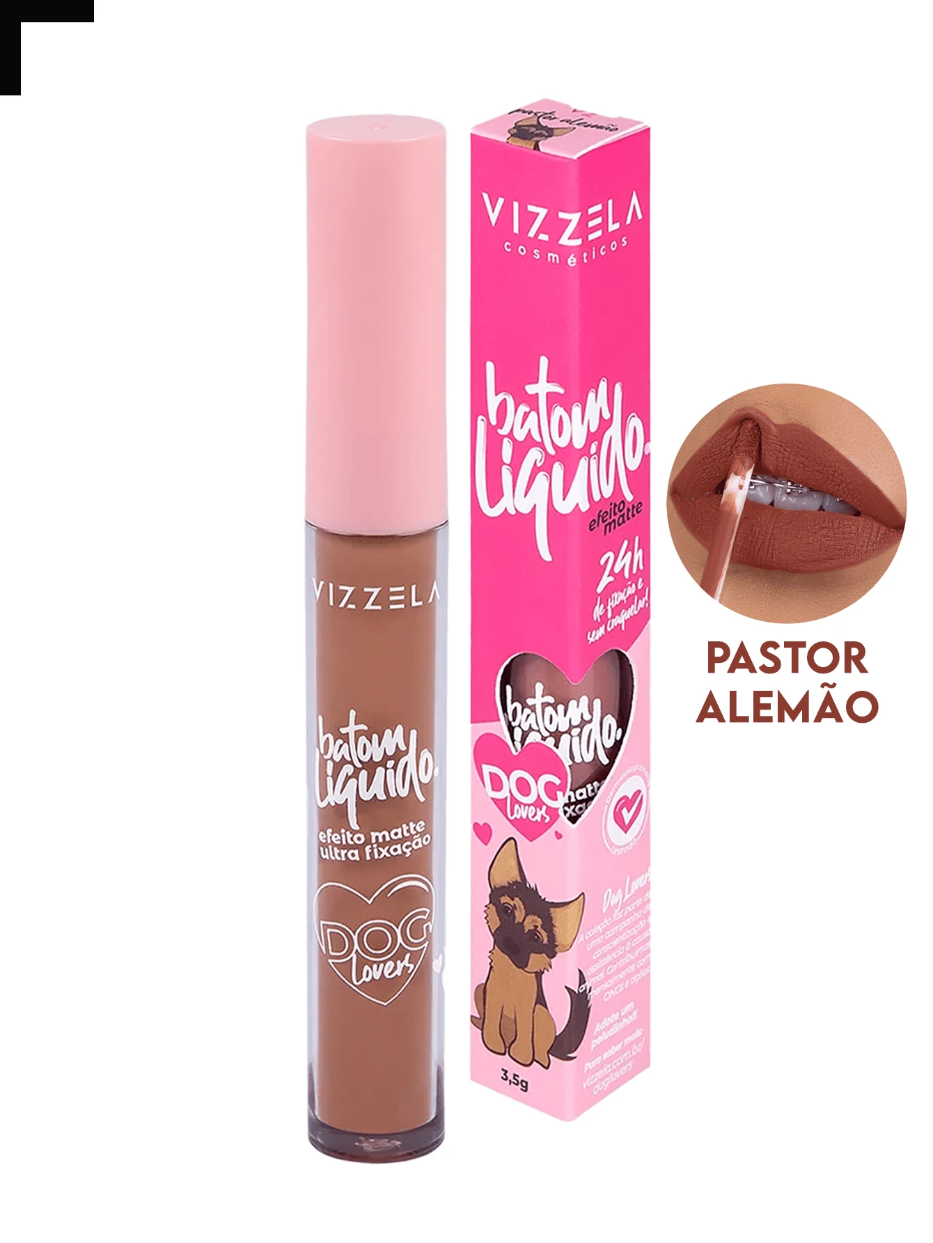 Dog Lovers Vizzela Liquid Lipstick - German Shepherd - View 1
