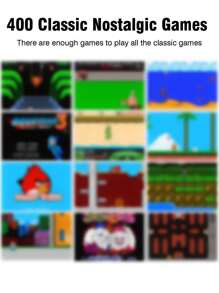 1pc Handheld Game Console With 400 Nostalgic Classic Retro Games Portable Mini Russian Old-Fashioned Handheld Gaming Console Supports Double-Player Game Handles Support TV Connection Rechargeable Holiday Gift For Husband And Boyfriend