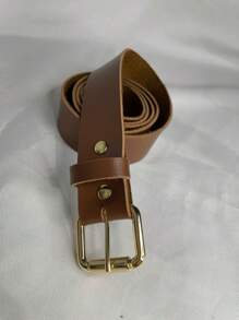 Women's Basic Belt Square Buckle Simple Elegant / Plus Size Casual - 焦糖色/金色 - 查看 2