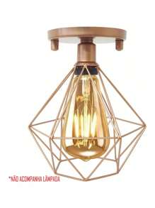 Kit 2 Chandeliers Italia Pendant Vintage Retro Perfect For Your Home - 藕粉色 - 查看 2