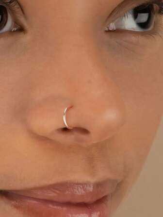 1 件/2 件/3 件/5 件假鼻环，假鼻环仿鼻环首饰 8 毫米，假鼻环环用于假唇隔膜，鼻环套装假唇环唇钉，适合日常生活和派对佩戴