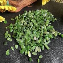 Natural Green Jade Pebbles 5-7mm, Aquarium Substrate Decoration, DIY Crafts, Flower Pot Filler Gifts Birthday Graduation