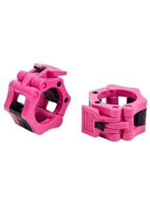2pcs Barbell Clamps Collar Quick Release Barbell Clips Dumbbell Clasp, Weight Bar Plate, Anti-Skid, Safe Lock For Weightlifting Workout, Fitness Gym Accessories