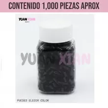 Microchip Jumbo Para Extensiones De Cabello Microring Anillos Para Aplicación de Extensiones Microchip 1000pz aprox - Granate - Ver 3