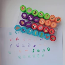 26 Sets Of Lovely Animal Stamps - Ideal For Educators, Celebrations, And Handmade Projects - Made Of Plastic(26Pcs Pattern Random),Back To School