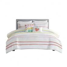 Gracie Mills Tanwen Chenille Trimmed Cotton Kids' Comforter Set