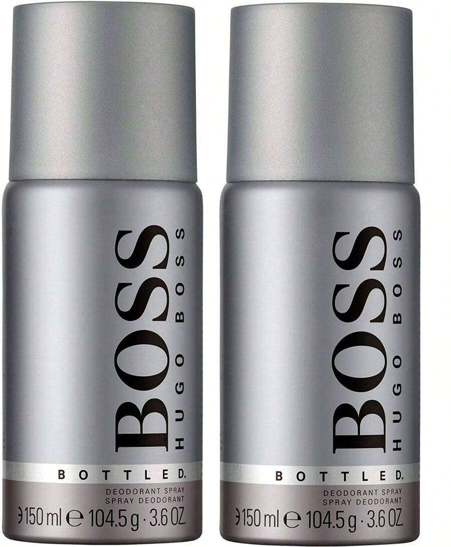 Hugo Boss Bottled 150ml Mens Gents Deodorant 2 Pack - Fresh - View 1