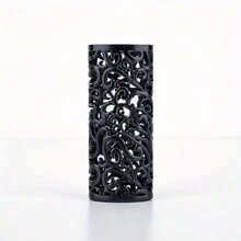 1pc Vintage Hollow-Out Floral Pattern Metal Bic J6 Full Size Lighter Shell, Fashionable Lighter Case - Multicolor - View 9