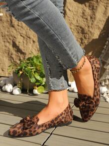 1 双女士休闲平底一脚蹬鞋，低帮，仿麂皮鞋面，PU 衬里，橡胶鞋底，轻质尖头，蝴蝶结装饰，适合所有季节