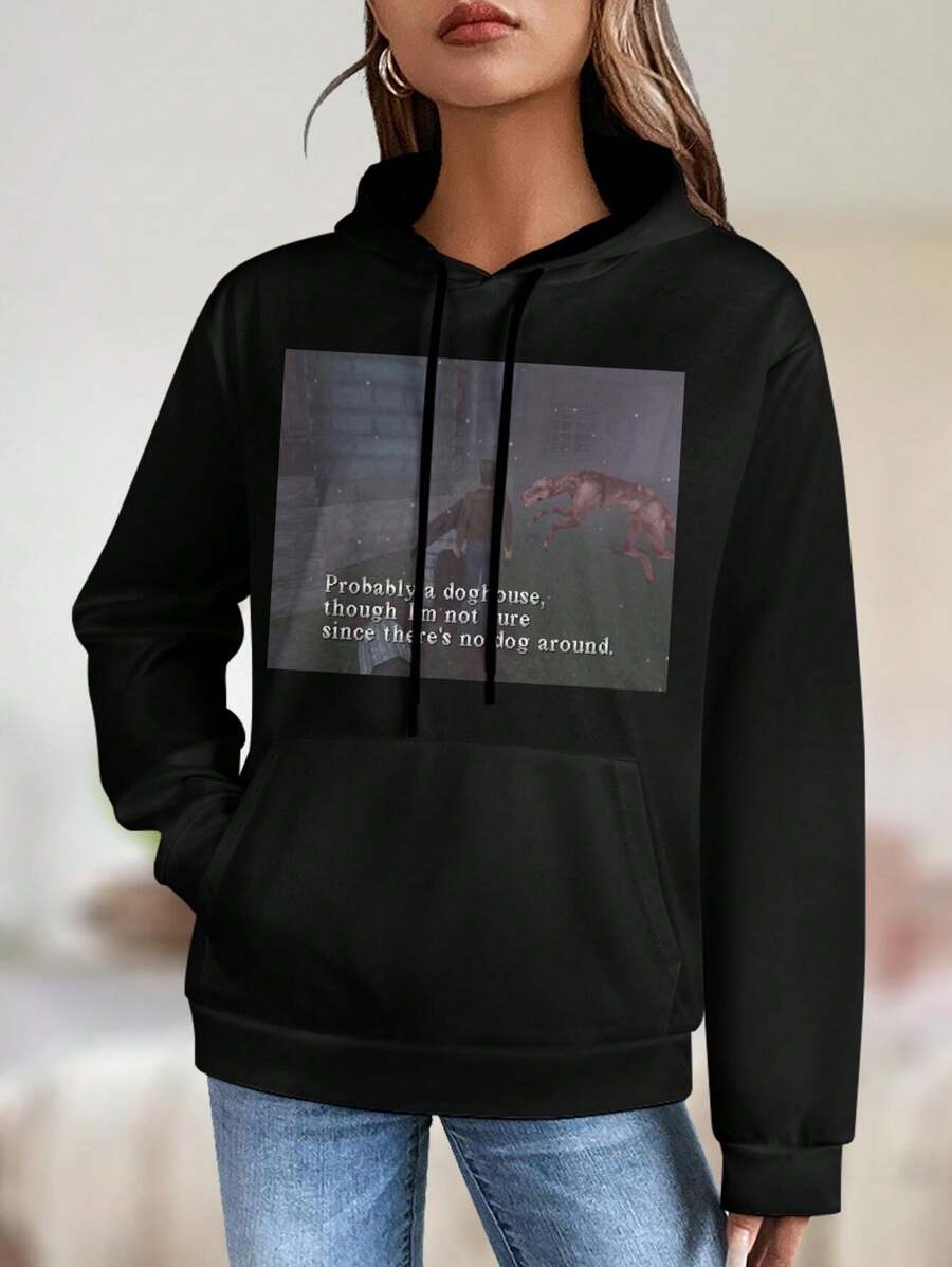 Silent Hill Harry Mason Doghouse Meme Big Size Women Hoodie Nurse72 Silent Hill 2 3 4 Cosplay Nurse Costume Women's Jacket - màu đen - Xem 1