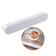 Plastic Film Cutter Adjustable Holder Dispenser Plastic Disposable Film Suction Cup Cling Sealer Kitchen - 隨機的 - 查看 10