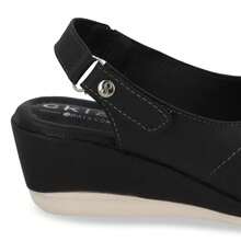 Sandalia de Plataforma Color Negro Confort Y Elegante Para Mujer - Negro - Ver 2