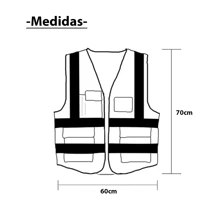 Vmingo Industrial Safety Vest Reflective Firefighter 1 Piece - Blue - View 4