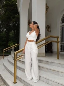 Conjunto Alfaiataria Sensoriale Feminino top e calça