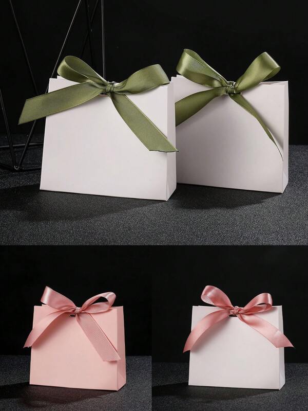 24/12 piezas Bolsas de regalo de papel mini, Bolsas de boda con lazo de cinta, Embalaje de regalo de fiesta de cumpleaños, Bolsa de compras, Bolsa de regalo de fiesta, Recuerdos de fiesta, Decoración de cumpleaños, Decoración de regalo de fiesta, Decoración de fiesta de boda, Recuerdos para despedida de soltera, Regalos de invitados de boda, Adecuado para Halloween, Navidad, Año Nuevo, Cumpleaños, Fiesta, Día de San Valentín