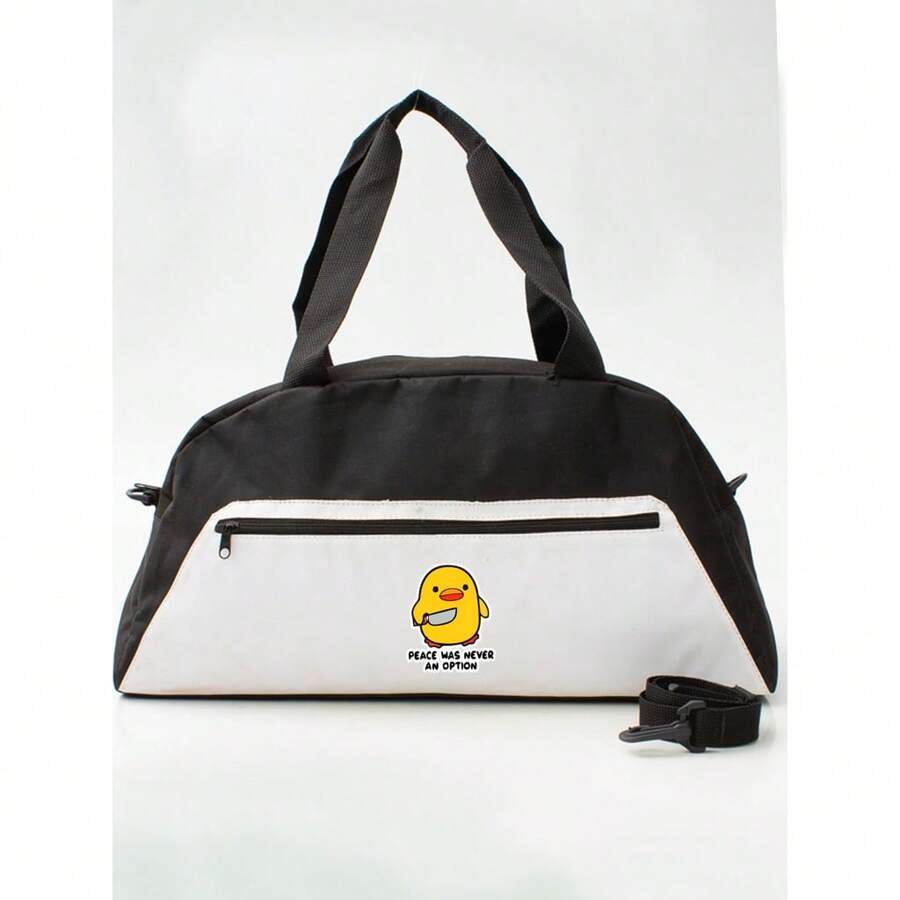 Mala Faixa  - PINTINHO FACA - Stilo Club Academia Trabalho Escolar Faculdade Viagem Fut Masculino Feminino - Branco - Visão 1