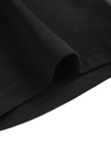 Men's Vintage Red Upside Down Bat & Graffiti Print Slim Fit Short Sleeve Letter T-Shirt, Suitable As Gift For Friends, Spring/Summer