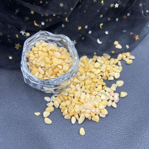 50g/400g natürlicher gelber Donglingshi zerbrochener Stein, kleine Partikel, geeignet für Pflanzen, Vasen, Sukkulenten, Heimdekoration, Aquarium, Handwerksarbeiten, Tierbehausungen, Fischteich Bepflanzung, dekorative Steine für Raumdekoration, Blumenvase, Glasvase