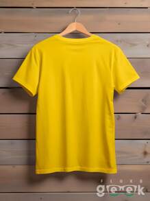 Men T-Shirts - Màu vàng - Xem 2
