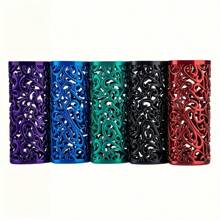 1pc Vintage Hollow-Out Floral Pattern Metal Bic J6 Full Size Lighter Shell, Fashionable Lighter Case - Multicolor - View 12