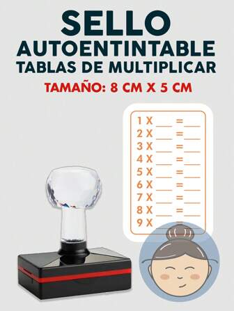 SELLO AUTOENTINTABLE PARA LAS TABLAS DE MULTIPLICAR