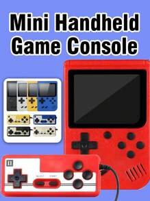 1pc Handheld Game Console With 400 Nostalgic Classic Retro Games Portable Mini Russian Old-Fashioned Handheld Gaming Console Supports Double-Player Game Handles Support TV Connection Rechargeable Holiday Gift For Husband And Boyfriend