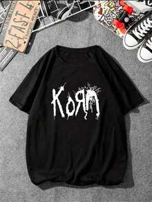 Korn Melted T-Shirt Unisex 100% Cotton Streetwear New Release Shipping Various Colors!! - 黑色 - 查看 2