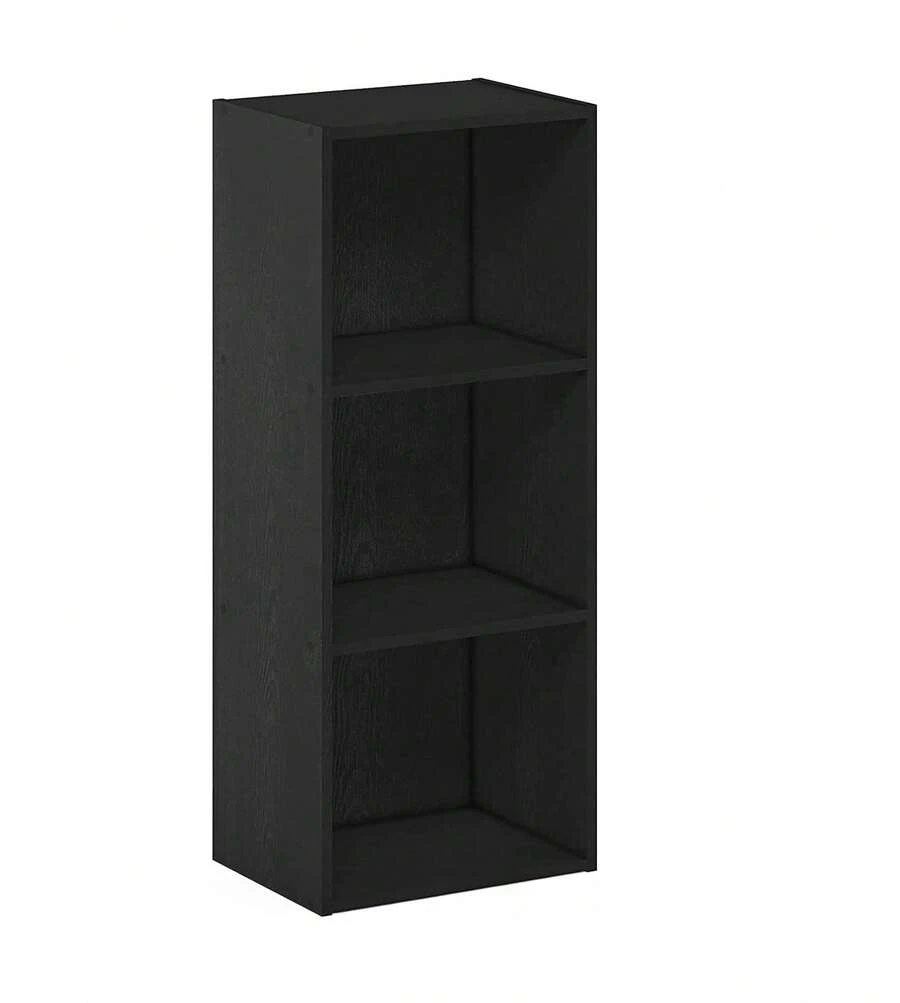 Multifunctional Bookcase Cabinet Organizer 3 Tiers, - Chocolate Brown - View 1