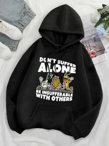 Be Insufferable (Alone Anxious Depressed Lonely) A Jacket For Ladies - Black - View 1